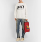 Gucci - Printed Cotton-Jersey Sweatshirt - White