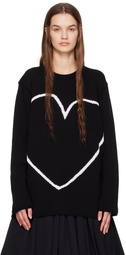 Comme des Garçons Black Black Heart Intarsia Sweater