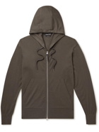TOM FORD - Cashmere-Blend Zip-Up Hoodie - Green