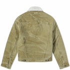 Acne Studios Orsan Padded Canvas Face Jacket in Khaki Beige