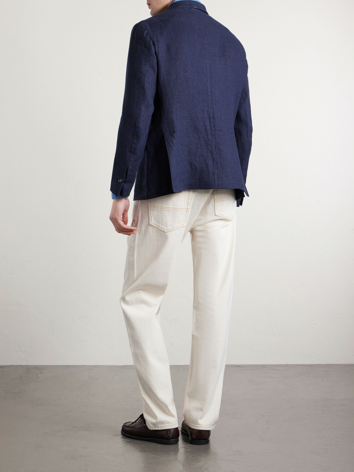 Massimo Alba - Brando Double-Breasted Linen Blazer - Blue