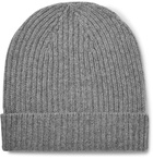 William Lockie - Ribbed Cashmere Beanie - Gray