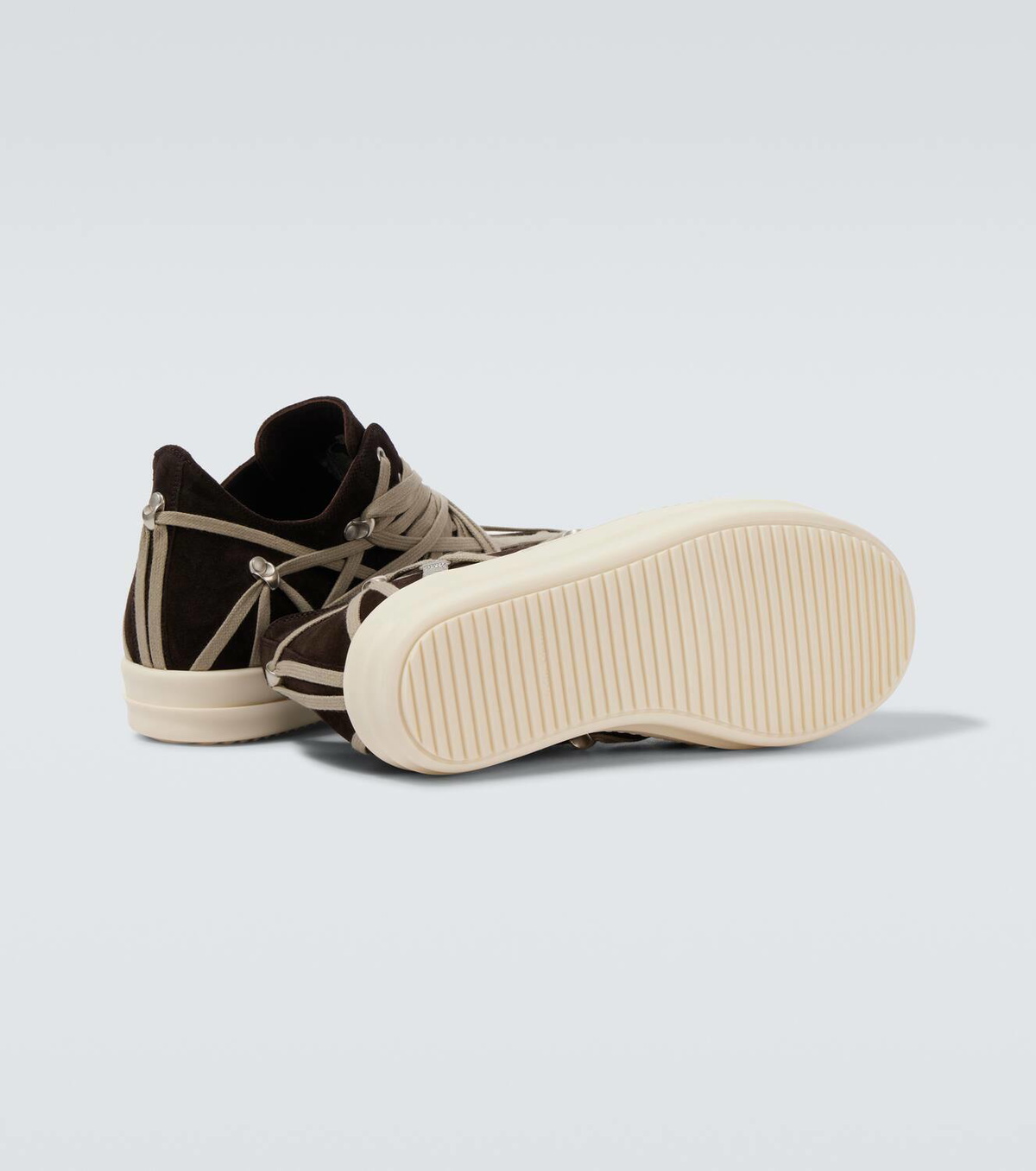 Rick Owens Megalace suede sneakers