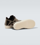 Rick Owens Megalace suede sneakers