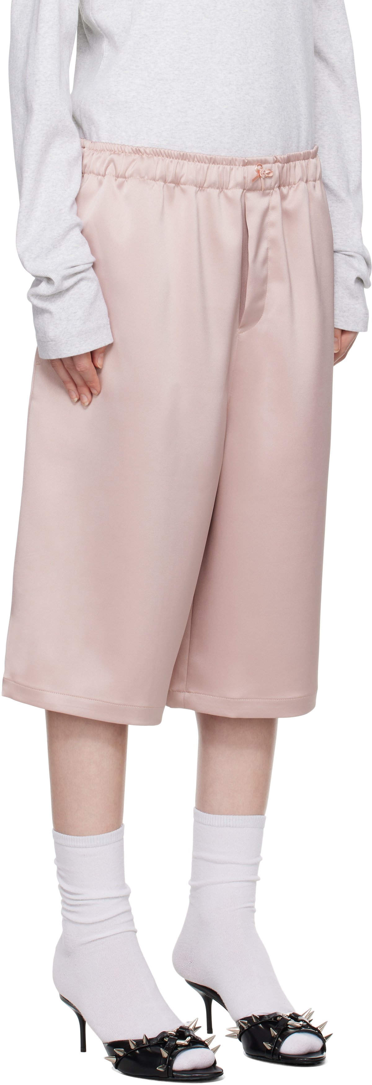 ABRA Pink Satin Shorts