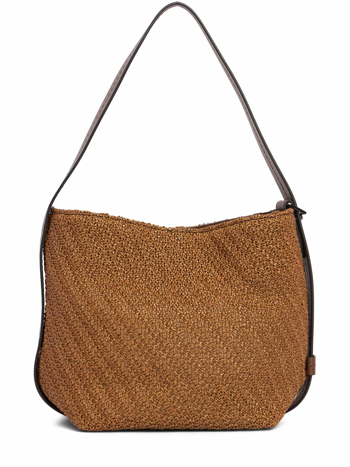 MAX MARA - Archetipo8 Raffia Effect Shoulder Bag Max Mara