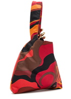 Pucci Emilio Printed Silk-twill top Handle bag - Orange - One Size