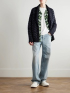 Missoni - Shawl-Collar Jacquard-Knit Cardigan - Blue