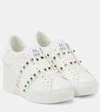 Valentino Garavani Open Disco leather wedge sneakers