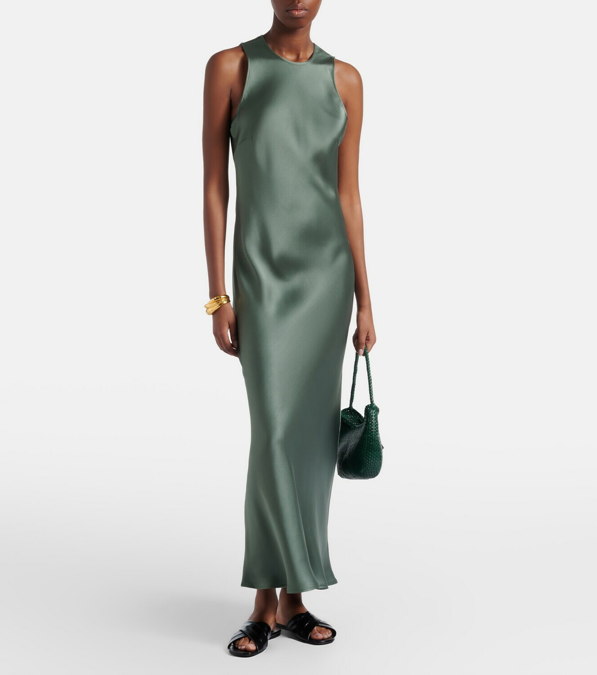 Asceno Tallin silk maxi dress