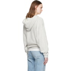 ANINE BING Off-White & Black Framed Monogram Alec Hoodie