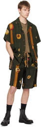 UMA WANG Green Pallor Shorts
