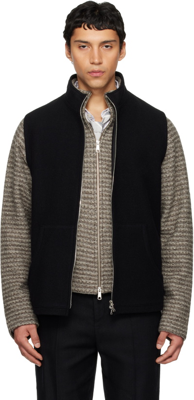 Photo: Rier Black Fleece Full Zip Vest