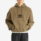 Umbro by Slam Jam Men's OG Logo Mask Hoodie in Army Green