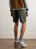 OrSlow - Slim-Fit Straight-Leg Cotton Cargo Shorts - Green