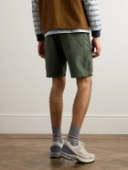 OrSlow - Slim-Fit Straight-Leg Cotton Cargo Shorts - Green