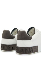 Dolce & Gabbana Portifano Panelled Leather Sneakers White