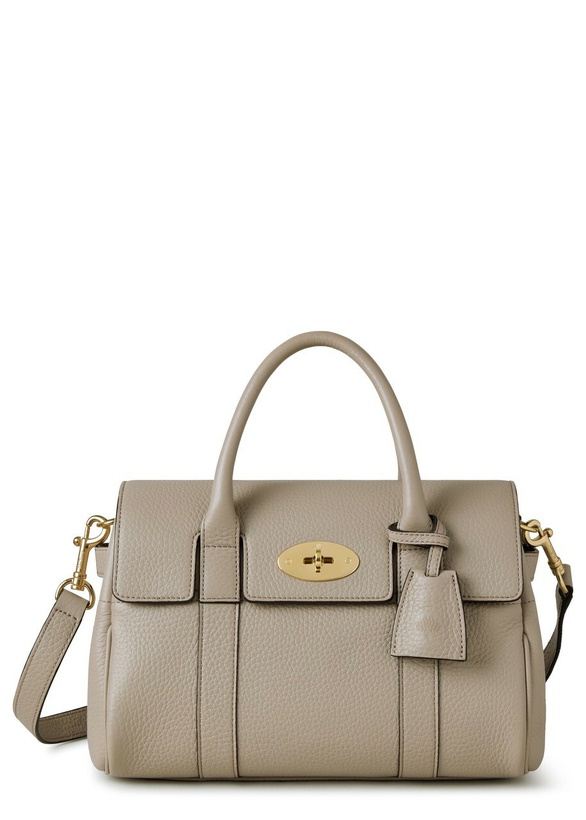 Photo: Mulberry Bayswater Grained Leather Cross-body bag - Taupe - One Size