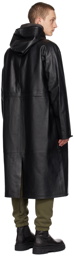 Mackage Black Alban Leather Coat