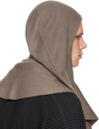 HOMME PLISSÉ ISSEY MIYAKE Taupe Cashmere Winter Gear Scarf