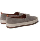 Mulo - Suede Espadrilles - Gray