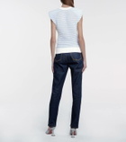 Philosophy di Lorenzo Serafini Striped cotton-blend top