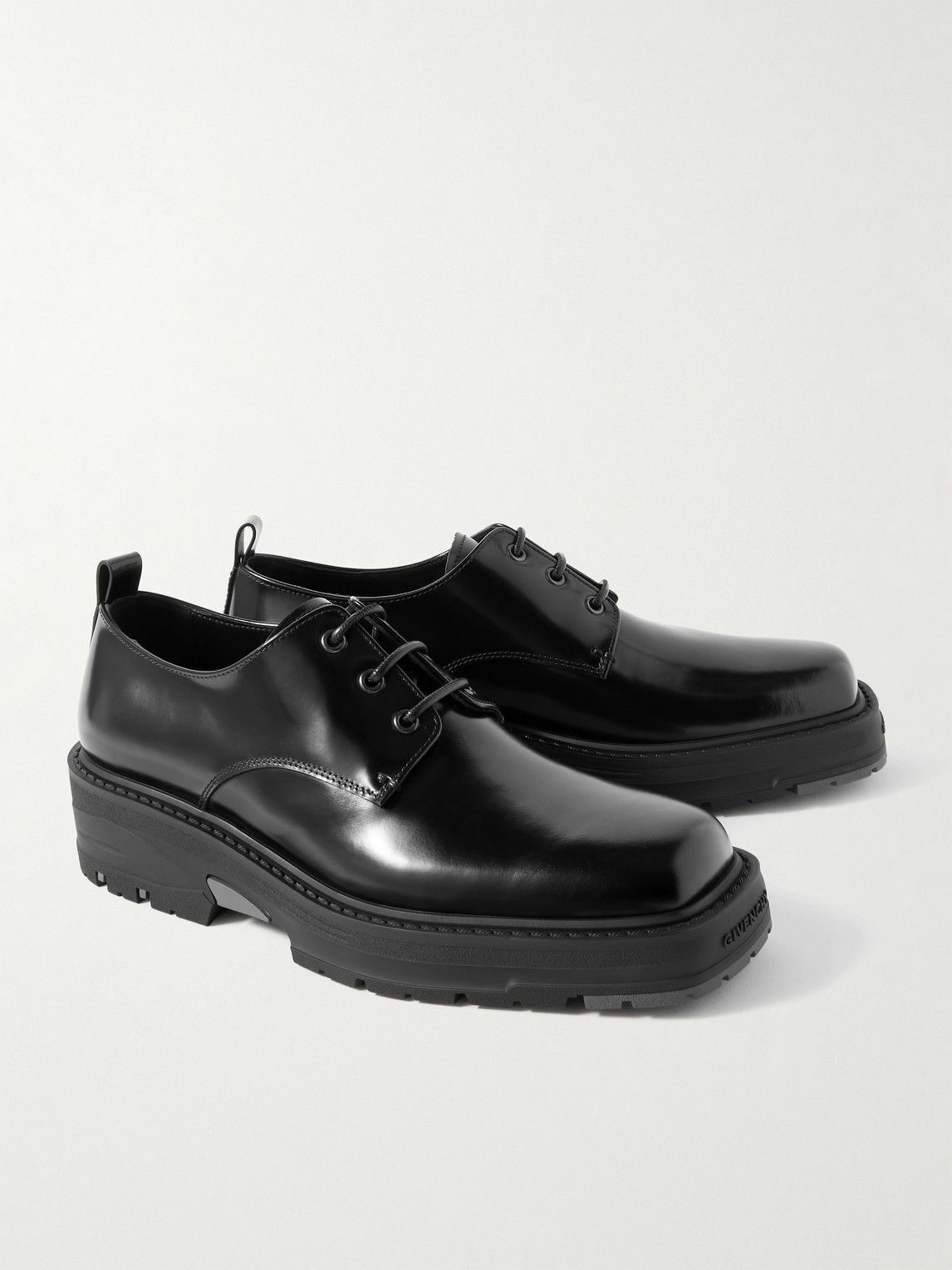 ローファー・オックスフォード GIVENCHY - Double Chain Glitter Derby Noir Shoes Givenchy - Leather Derby shoes Givenchy