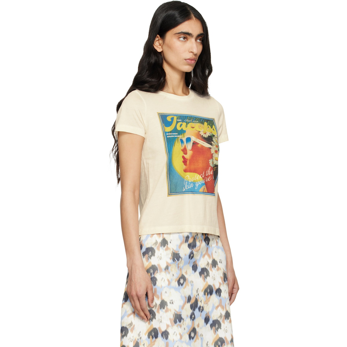 Marc Jacobs Off-White Sun Poster Femme T-shirt
