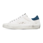 Golden Goose White and Silver Superstar Sneakers