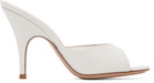Gianvito Rossi Off-White Sofia Mule 95 Heeled Sandals