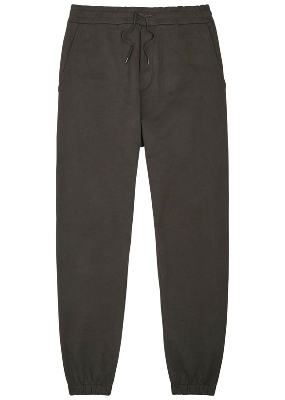 Photo: Saint Laurent Logo-embroidered Cotton Sweatpants Black