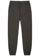 Saint Laurent Logo-embroidered Cotton Sweatpants Black
