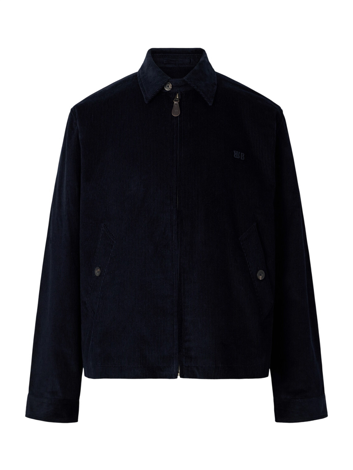 Wales Bonner - Delaney Studded Cotton-Twill Jacket - Blue Wales Bonner