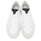 Axel Arigato White and Beige Snake Triple Clean 90 Sneakers