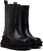 Rick Owens Black Low Factory Pull On Chelsea Boots
