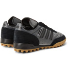 adidas Consortium - Craig Green Kontuur III Suede and Metallic Canvas Sneakers - Black