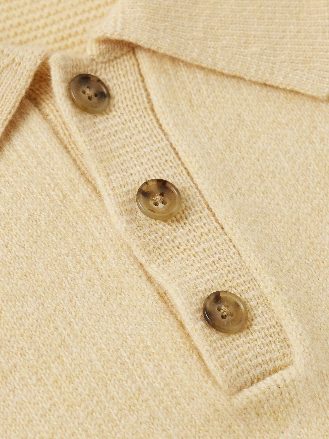 Guest In Residence - Allday Cashmere Polo Shirt - Yellow