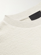 Fear of God - Logo-Flocked Cotton-Fleece Sweatshirt - Neutrals