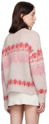 Isabel Marant Etoile Beige & Pink Dully Sweater