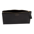Smythson Black Panama Gusseted Pouch