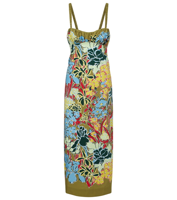Almais Seeker printed linen midi dress ALMAIS
