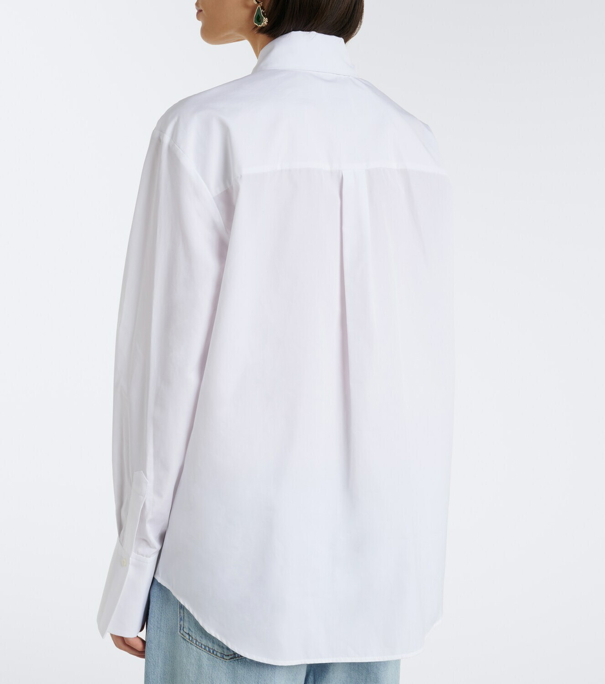 Erdem Embellished cotton poplin shirt