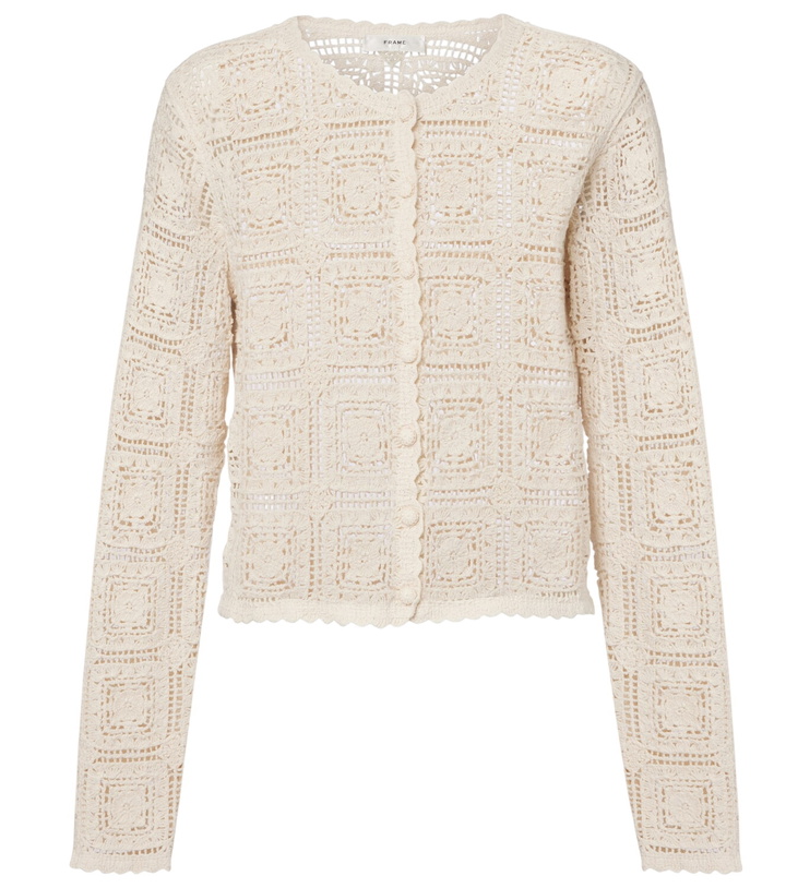 Photo: Frame Crochet cotton cardigan