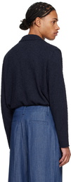 LE17SEPTEMBRE Navy Textured Button Down Shirt