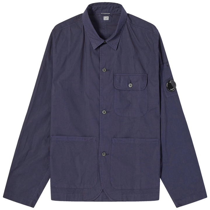 Photo: C.P. Company Men's Popeline Workwear Shirt in Total Eclipse