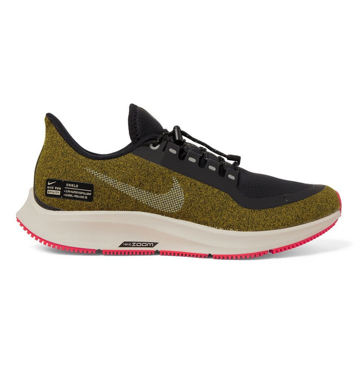 Photo: Nike Running - Air Zoom Pegasus 35 Shield Water-Repellent Sneakers - Men - Army green