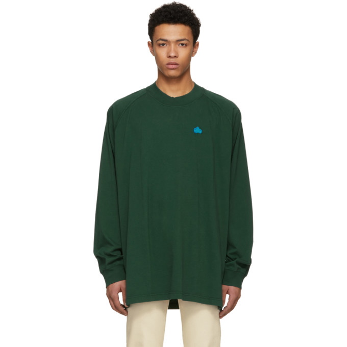 Acne Studios Bla Konst Green Badge T-Shirt Acne Studios Bla Konst