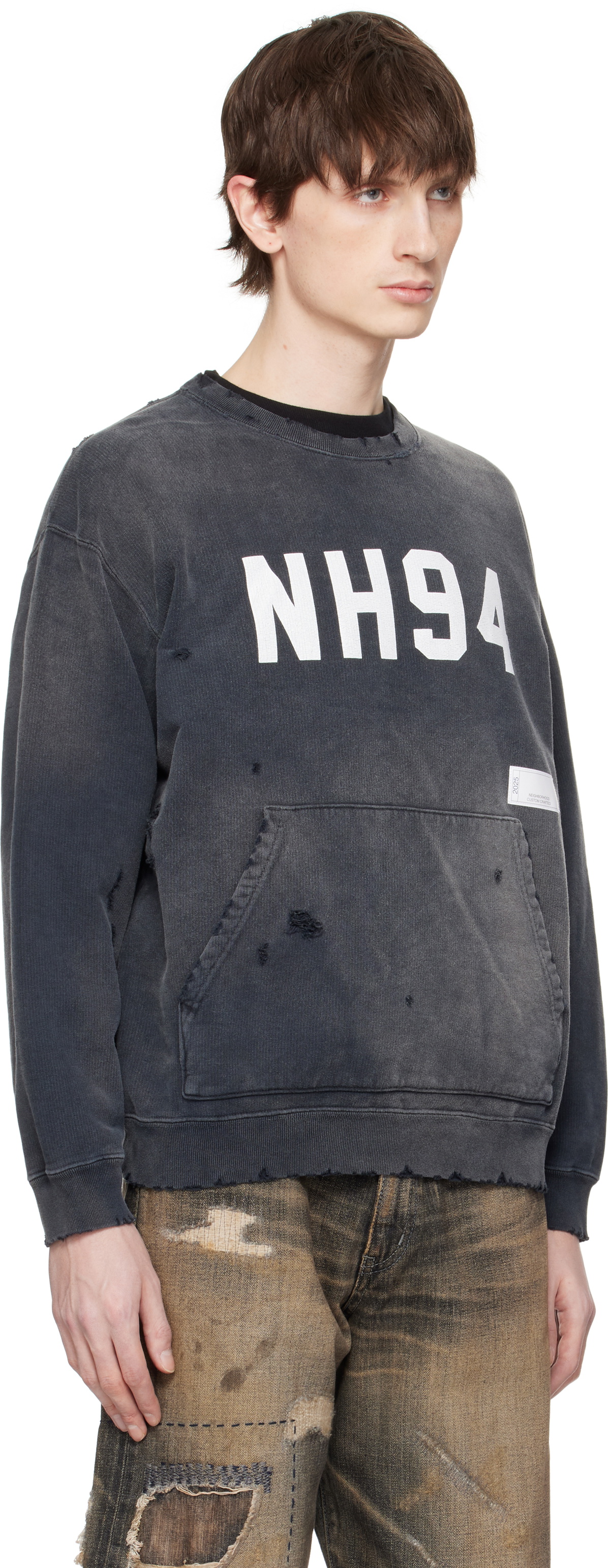 2.8万 NEIGHBORHOOD SAVAGE CREWNECK LS BLK Neighborhood Black LS Savage Sweatshirt Neighborhood