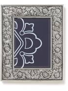 BUCCELLATI - Double Linenfold Silver Photo Frame, 6 x 4""