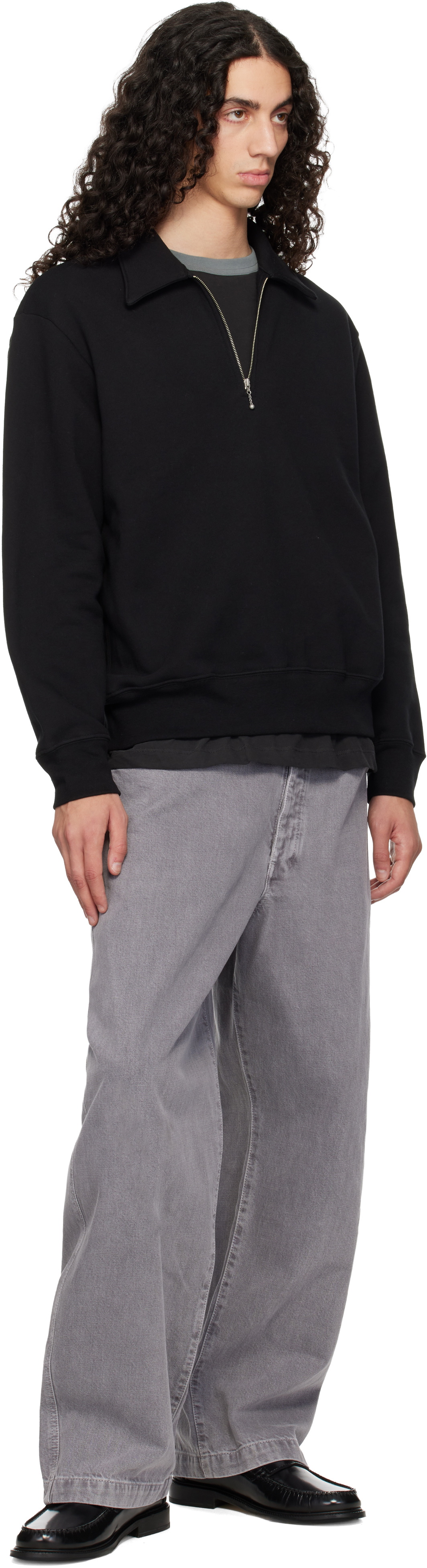 Lady White Co. Black Quarter Zip Sweatshirt